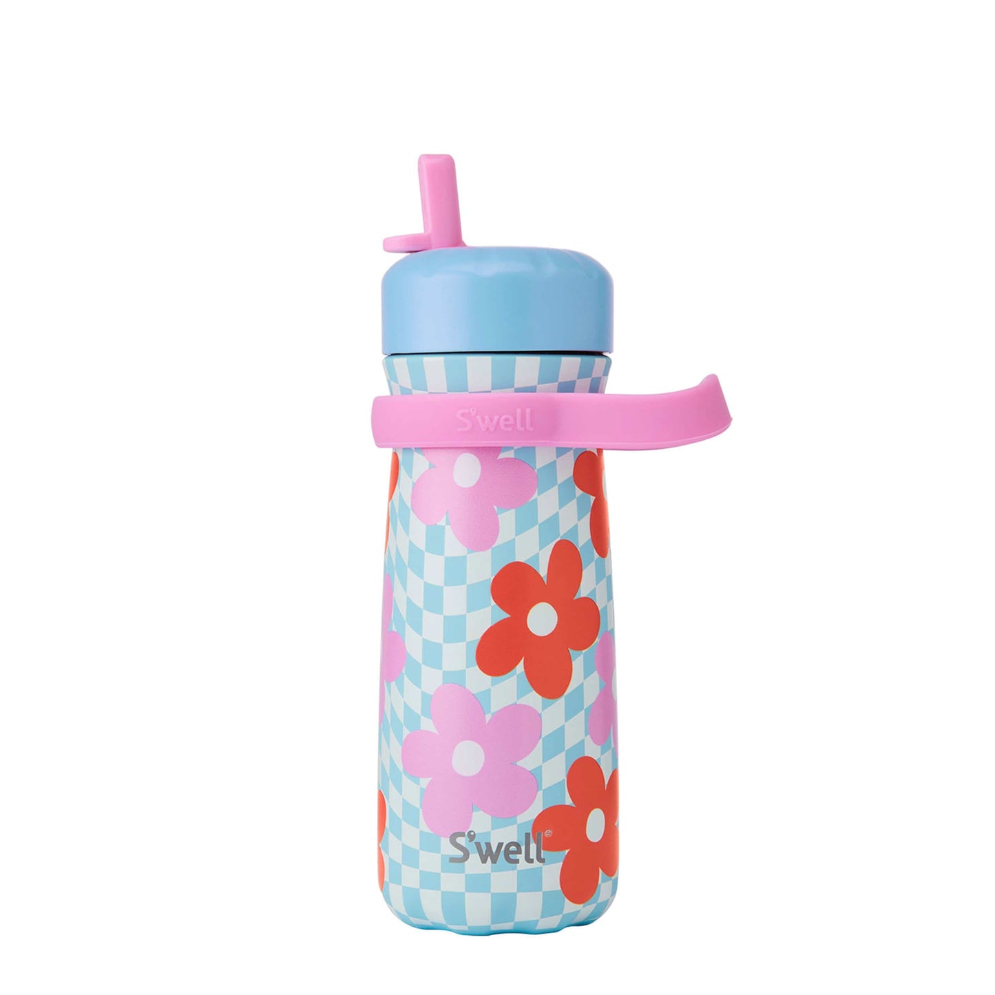 traveler-with-flip-straw-lid-16oz-m3 Swell-Kids-Water-Bottle-Traveler-16oz-Pink-Petal-Front-Lid-Up.jpg